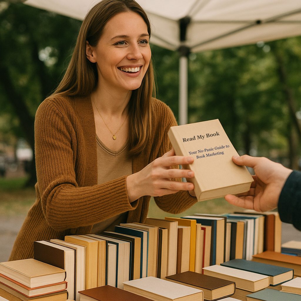 An Author Marketing Her Book